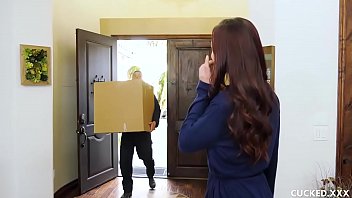 Aidra Fox is cock hungry but her man can't please her anymore. The horny brunette sees a chance to be fucked by a mover guy and does not mind getting caught while her pussy gets wrecked!
